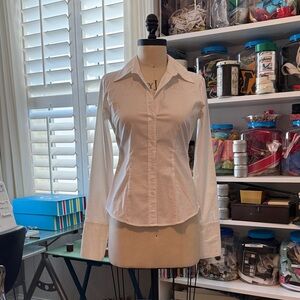 Classic White Women's Button-Up Shirt